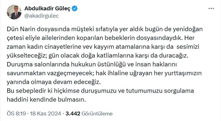 Diyarbakır Barosu Başkanı Abdulkadir Güleç