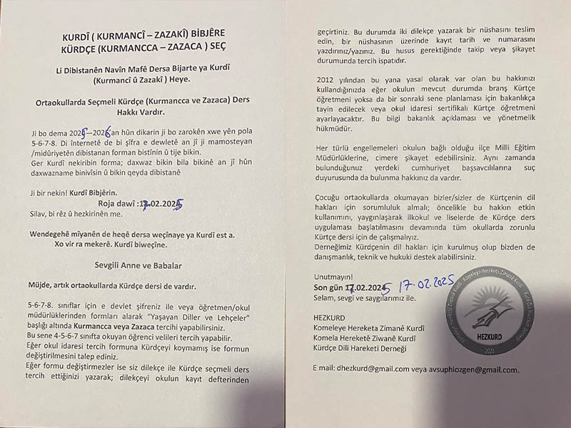 Diyarbakır’da Kürtçe'ye Destek Otoasimilasyona Dur Çıkışı