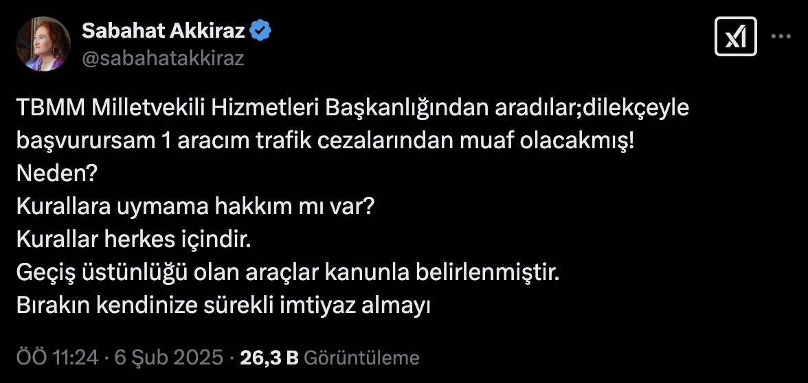 Milletvekillerine Trafikte ‘Ceza Muafiyeti’ Getirildi