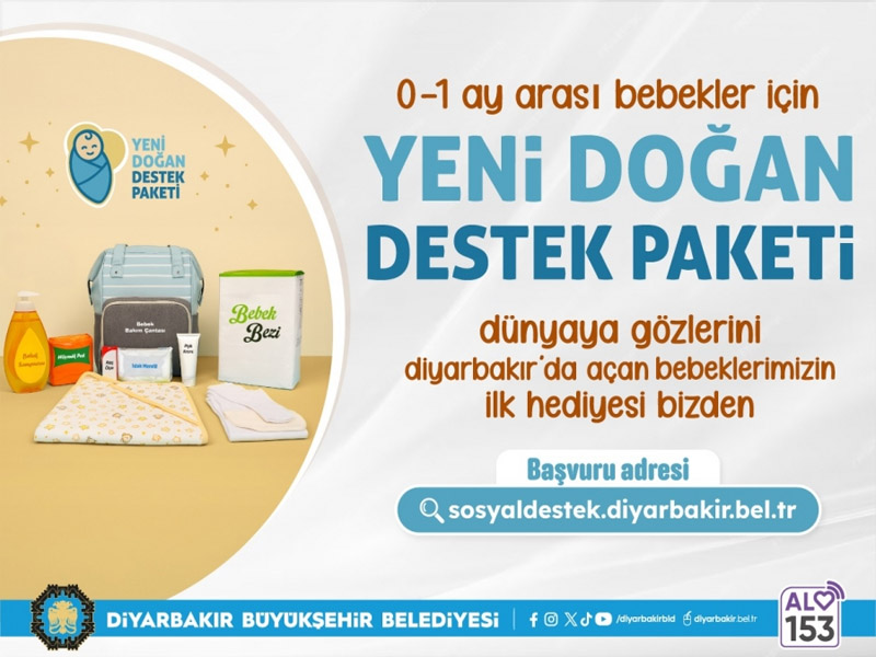 Diyarbakır Büyükşehir’den Yeni Doğan Bebeklere Destek1
