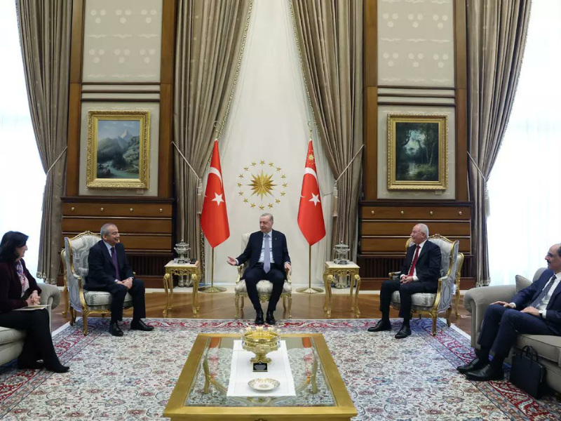 Erdoğan Ile Dem Parti Heyeti Görüşmesinden Ilk Fotoğraflar (3)