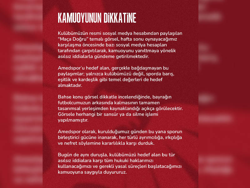 Amedspor’dan Bayrak Tartışmasına Yanıt2