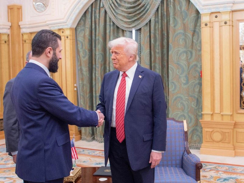Trump Ile Suriye Lideri Arasında Tarihi Görüşme2