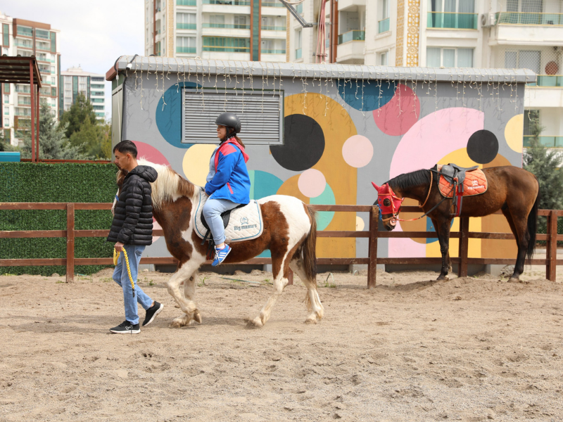 Diyarbakır’da Özel Gereksinimli Çocuklara Atlı Terapi Desteği