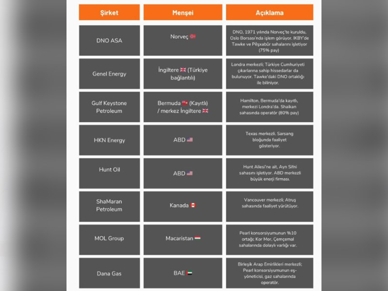 Kürdistan Bölgesi’nin Petrolünü Hangi Ülkeler Çıkarıyor Kazancı Ne Kadar2