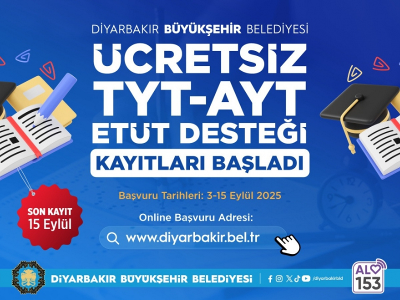 Diyarbakır’da Öğrencilere Sınav Desteği Tyt Ayt Hazırlığı Ücretsiz Olacak