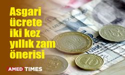 Asgari ücrete iki kez yıllık zam önerisi