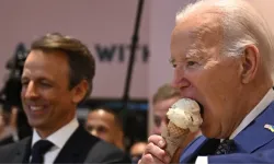 Biden ateşkes açıklaması yaparken dondurma yedi