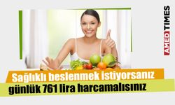 Sağlıklı beslenmek istiyorsanız günlük 761 lira harcamalısınız