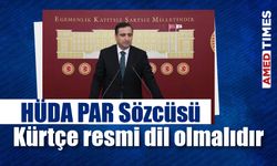 HÜDA PAR Sözcüsü : Kürtçe resmi dil olmalıdır