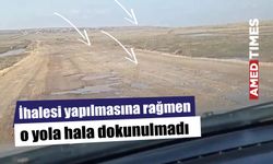 İhalesi yapılmasına rağmen o yola hala dokunulmadı