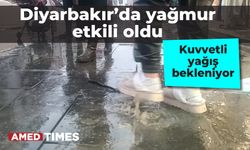 Diyarbakır’da yağmur etkili oldu