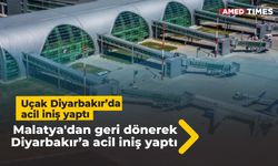 Uçak Diyarbakır’da acil iniş yaptı