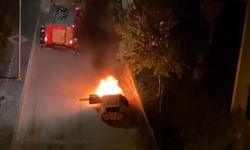 Diyarbakır'da korku dolu anlar: Sokak ortasında araç yandı!