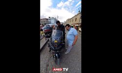 Diyarbakır’da motorlu genç ile amca arasındaki güldüren sohbet