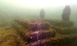 Diyarbakır’da su altında kalan medrese ve mezarlıklar görüntülendi