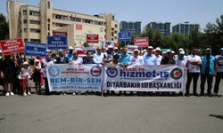 Diyarbakır'da Belediyelerden çıkarılan işçiler için basın açıklaması: Derdimiz ekmeğimizdir!