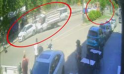 Diyarbakır'da zincirleme trafik kazası; o anlar kamerada