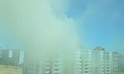 Diyarbakır’da bir apartmanın çatısında yangın çıktı