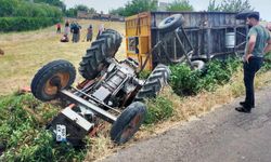 Diyarbakır'da traktör devrildi: 1 ağır yaralı