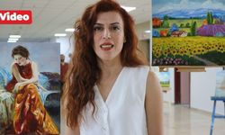 Diyarbakır'da hastane çalışanı resimlerini çalıştığı hastanede sergiledi