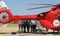 Diyarbakır'da ambulans helikopter 72 yaşındaki hasta için havalandı