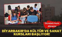 Diyarbakır’da ücretsiz kültür ve sanat kursları başlıyor!