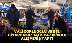 Vali Zorluoğlu ve eşi, Diyarbakır halk pazarında alışveriş yaptı