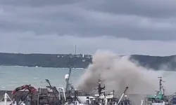 Sarıyer Rumeli Feneri'nde teknede yangın çıktı!
