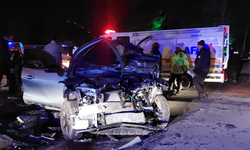 Erzurum’da freni tutmayan kamyonet 6 araca çarptı