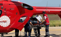 Diyarbakır’da acil müdahale: Yaralı helikopterle sevk edildi