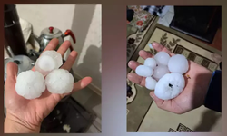 Diyarbakır’da ceviz büyüklüğünde dolu şaşkınlığı