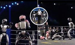 Dünyanın ilk insansı robot dövüş turnuvası gerçekleşti