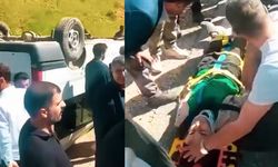 Hakkari’de öğrenci servisi takla attı: 13 yaralı