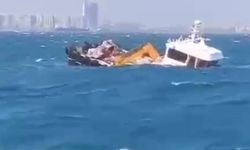 İstanbul’da gemi battı: 4 kişi kurtarıldı