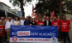 Van’da işten atılan belediye işçileri yürüyüşle protesto etti