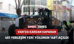 Van'da kardan kapanan 451 yerleşim yeri yolunun 148'i açıldı