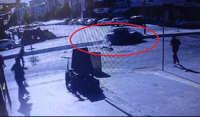 Diyarbakır’da bir çocuğa otomobil çarptı; kaza anı kamerada