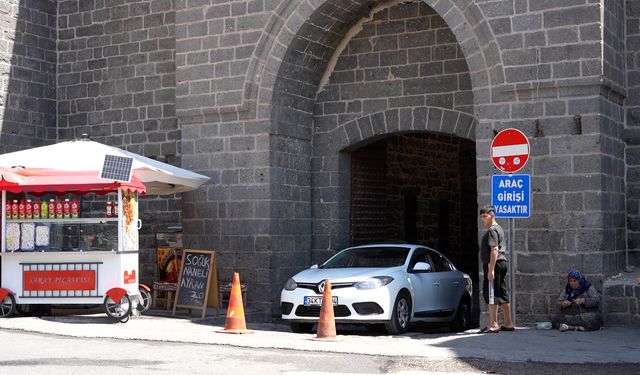 Diyarbakır’da yasak olmasına rağmen araçlar türbe içinde