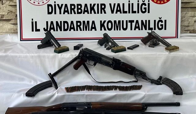 Diyarbakır’da kaçak silah operasyonu