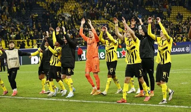 Şampiyonlar Ligi’nde Nuri Şahin yönetimindeki Dortmund’tan gollü gece