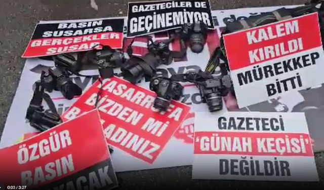 Gazetecilerden ‘düşük ücrete ve itibarsızlaşmaya’ karşı eylem