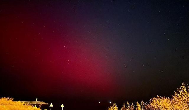 Kastamonu'da kuzey ışıkları büyüledi