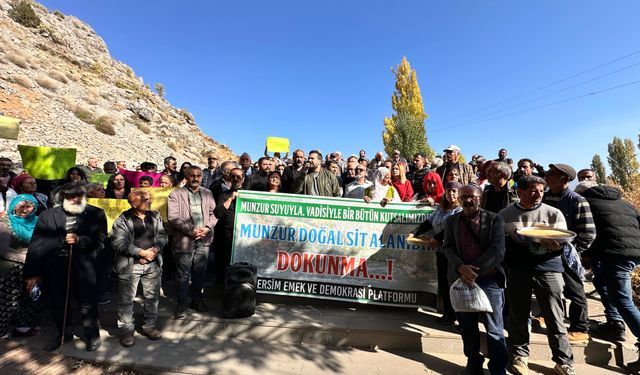 Munzur Gözeleri'nin koruma statüsü protesto edildi