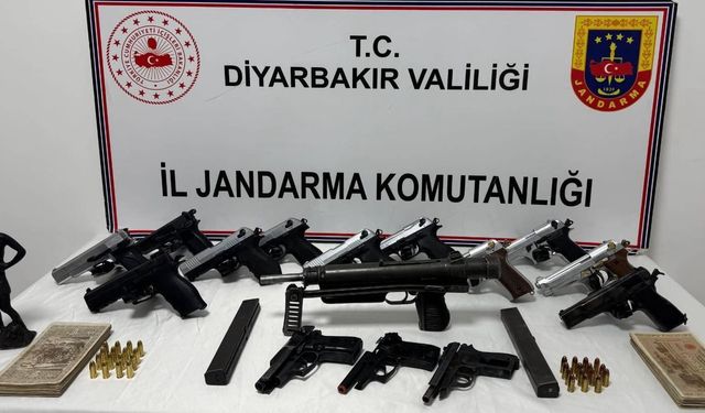 Diyarbakır’da silah ve tarihi eser operasyonu: 1 tutuklama