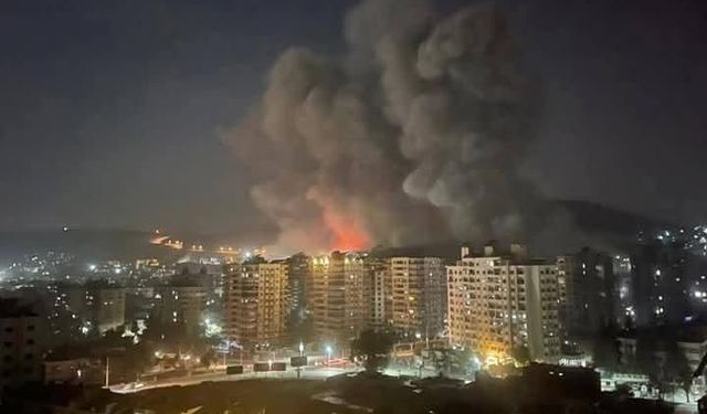 Suriye'deki patlamalar Mardin'den görüntülendi