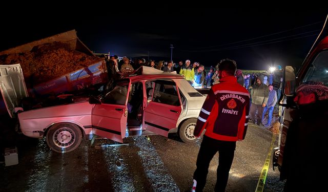 Diyarbakır’da trafik kazası: 1 ölü, 3 yaralı