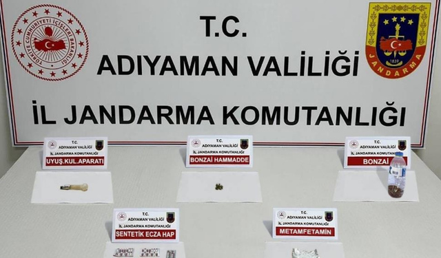 Adıyaman’da uyuşturucu denetimi! sentetik hap ve bonzai yakalandı