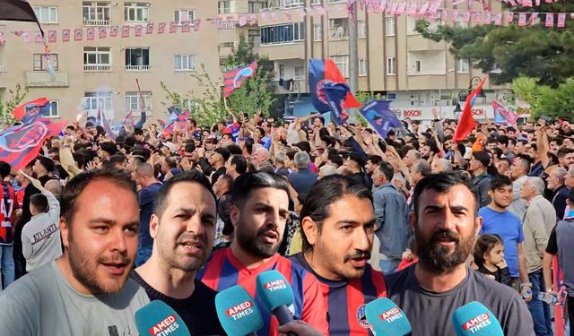 Mardin'de tarihi gün! Mardin 1969 taraftarı şampiyonluğu meydanlarda kutladı