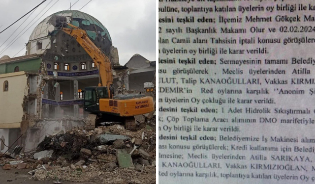 Depremde yıkılan caminin arsası satışa çıkarıldı